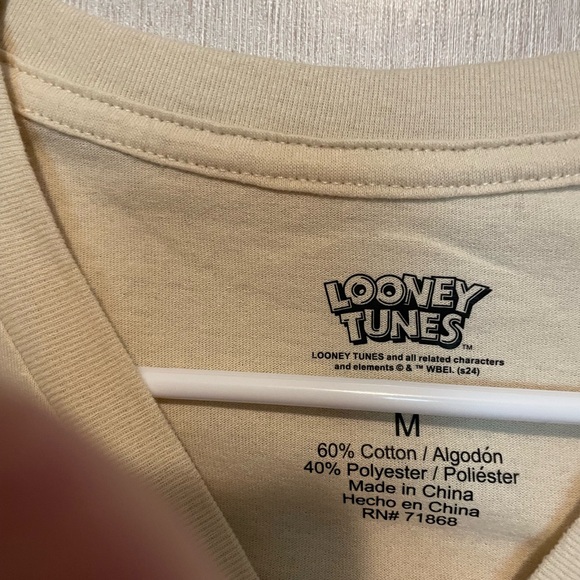 Warner Bros. Looney Tunes Cream Tee - Picture 3 of 5